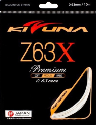In the badminton string test: KIZUNA Z58 Premium, the thinnest